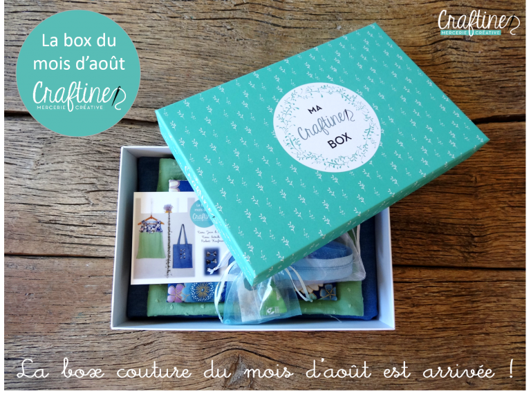Craftine Box : La box du mois d’août est arrivée