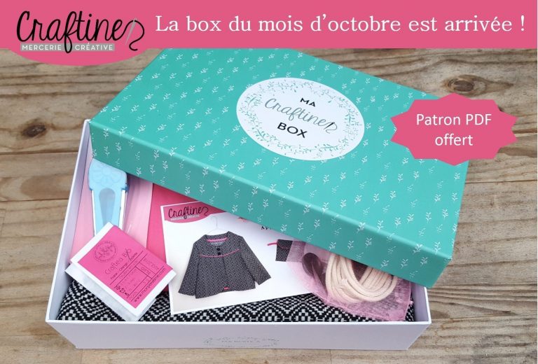 Craftine box : La box du mois d&rsquo;octobre est arrivée