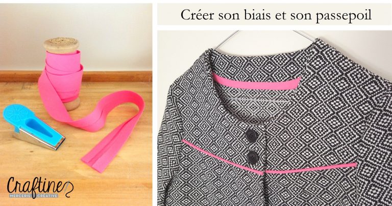 Astuces couture : Box du mois d&rsquo;octobre (créer son biais et son passepoil)