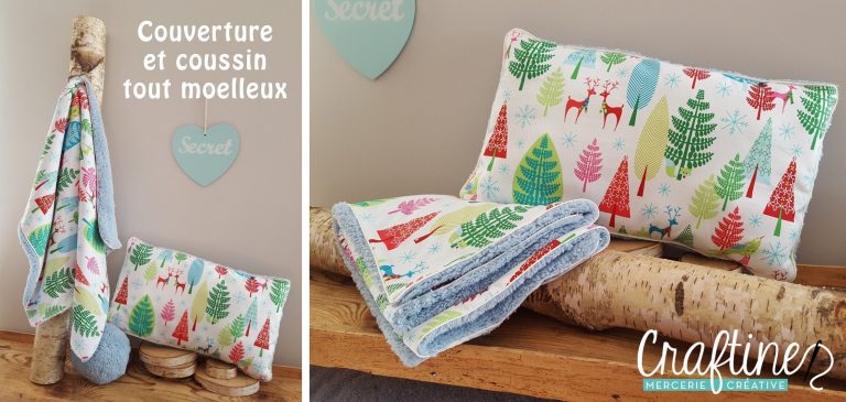 Idée projet : Couverture et coussin tout moelleux