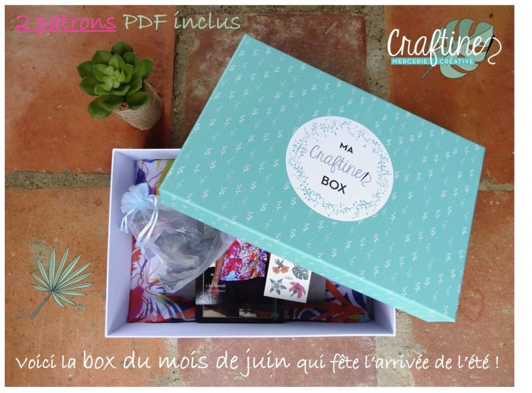 Craftine box : la box du mois de juin est arrivée !
