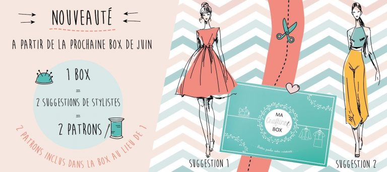 Nouveauté Craftine Box : 2 patrons avec votre box